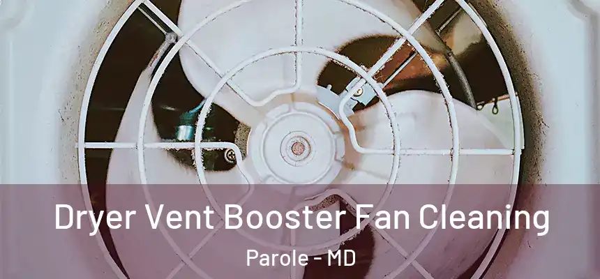  Dryer Vent Booster Fan Cleaning Parole - MD
