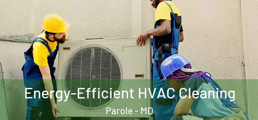  Energy-Efficient HVAC Cleaning Parole - MD