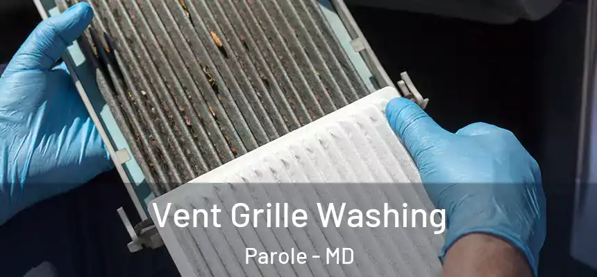  Vent Grille Washing Parole - MD